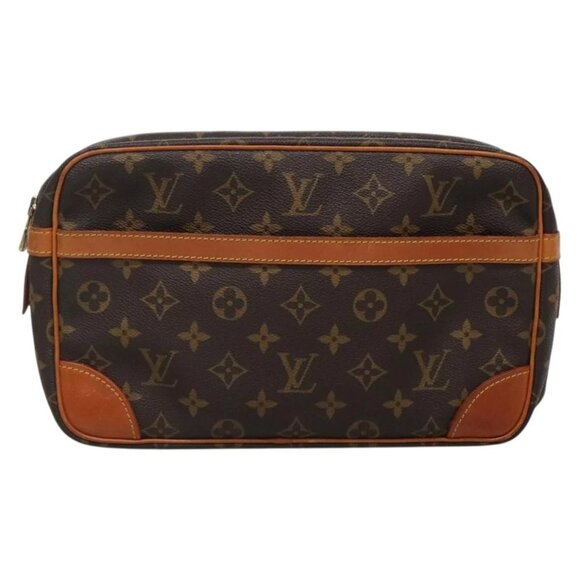 LOUIS VUITTON Monogram Compiegne 28 Clutch Bag M51845 LV Auth 131951 - Picture 12 of 16